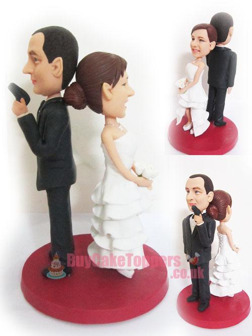 007 agent theme wedding topper 