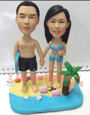 beach couple anniversary gift 