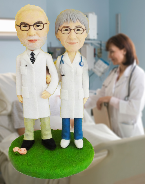 personalised doctor anniversary topper