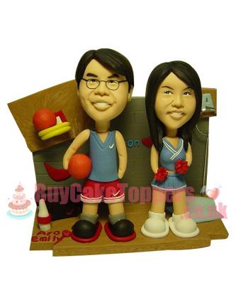 basketball lover cake topper 