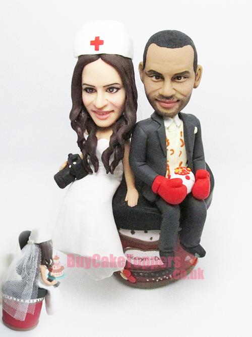 boxer theme wedding cake topper 