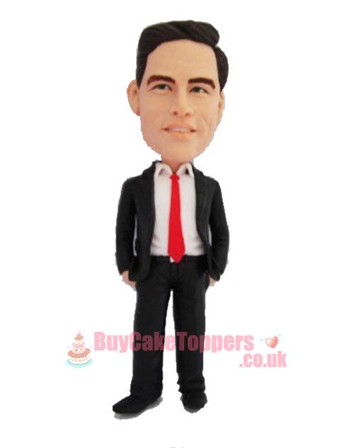 business man custom figurine