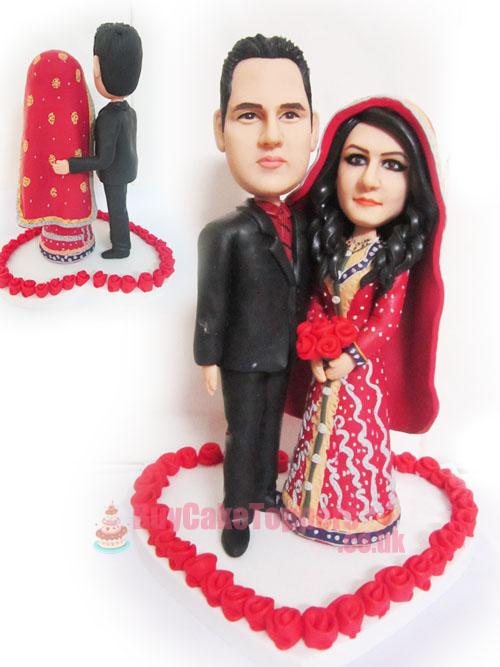 sweet India wedding cake topper