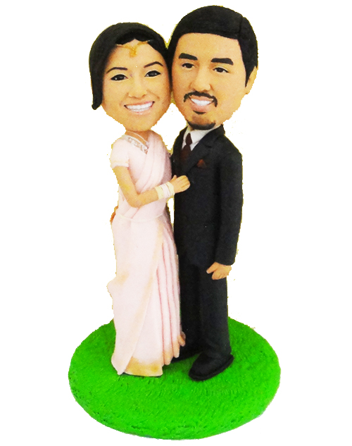 India style wedding cake topper