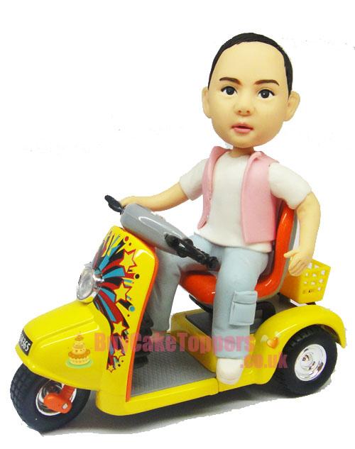 kid ride scooter figurine kid ride scooter figurine