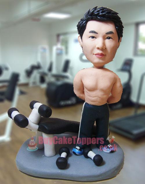 body builder figurine