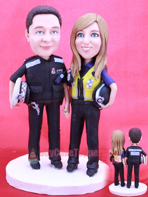 police themed cake topper