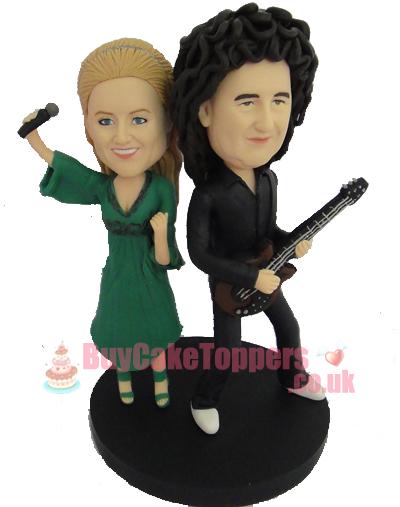 Rock star anniversary cake topper 