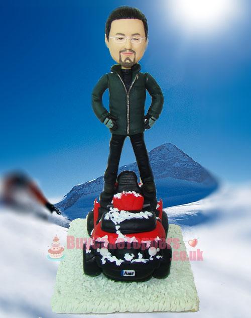 Snowmobile driver figurine Snowmobile driver figurine