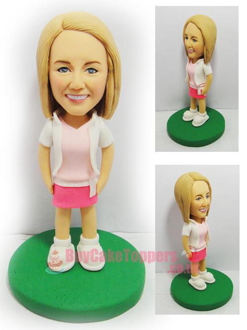 casual wear girl 3D figure 