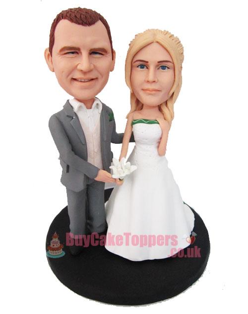 get married personalised wedding cake topper