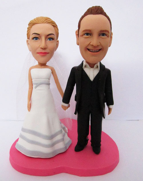 newly married couple wedding cake topper 